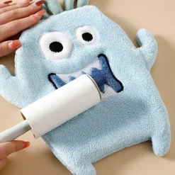 Tom Küche & Esszimmer-Handtuchset mit Cartoon-Tiermotiv – Korallensamt, 4 Farben