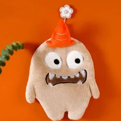 Tom Küche & Esszimmer-Handtuchset mit Cartoon-Tiermotiv – Korallensamt, 4 Farben