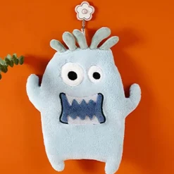 Tom Küche & Esszimmer-Handtuchset mit Cartoon-Tiermotiv – Korallensamt, 4 Farben