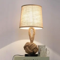 Glow u0026 Shade Beleuchtung-Harbor Ties Table Lamp - Coastal Lighting Accent