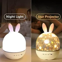 The Gilded Nest Gadgets Für Zuhause|Beleuchtung-Hasenprojektor-Nachtlicht - LED-Sternenuniversumlampe