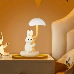 Illuminate Home Beleuchtung-Hasen-Schreibtischlampe – Süßes Nachtlicht für Kinder, Kuscheltier-Dekor
