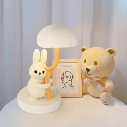 Illuminate Home Beleuchtung-Hasen-Schreibtischlampe – Süßes Nachtlicht für Kinder, Kuscheltier-Dekor