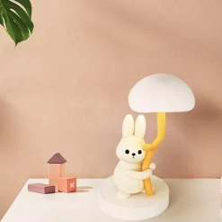 Illuminate Home Beleuchtung-Hasen-Schreibtischlampe – Süßes Nachtlicht für Kinder, Kuscheltier-Dekor