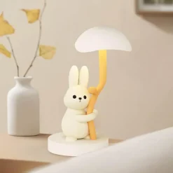 Illuminate Home Beleuchtung-Hasen-Schreibtischlampe – Süßes Nachtlicht für Kinder, Kuscheltier-Dekor