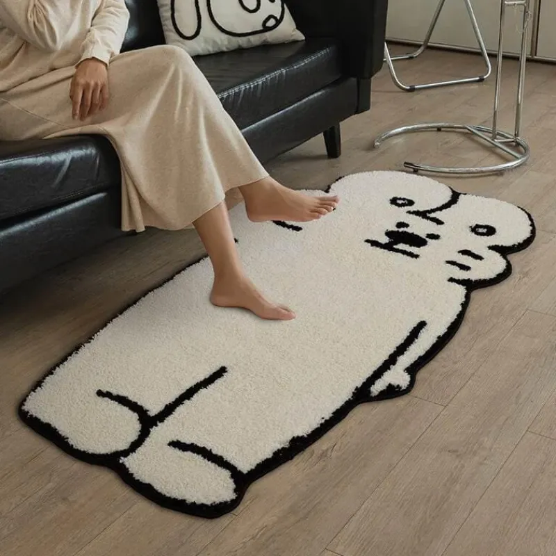 Warm Weaves Boden & Teppiche-Hasen-Teppich – Süßer Hasen-Dekoteppich