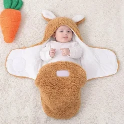 Kinder The Decor Haven Kinderwagen & Zubehör|Babykleidung-Hasen-Wickelschlafsack für Kleinkinder – Niedlicher Babywickel