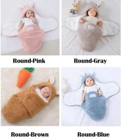 Kinder The Decor Haven Kinderwagen & Zubehör|Babykleidung-Hasen-Wickelschlafsack für Kleinkinder – Niedlicher Babywickel