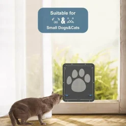 Decor Haustierzubehör-Haustierfreundliche Fliegengittertür – Dekorative Eingangsbarriere für einfachen Zugang