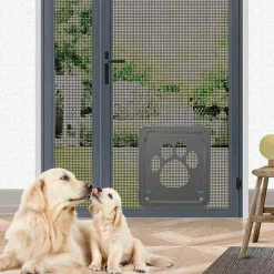 Decor Haustierzubehör-Haustierfreundliche Fliegengittertür – Dekorative Eingangsbarriere für einfachen Zugang