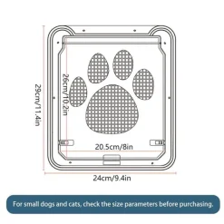 Decor Haustierzubehör-Haustierfreundliche Fliegengittertür – Dekorative Eingangsbarriere für einfachen Zugang