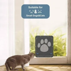 Decor Haustierzubehör-Haustierfreundliche Fliegengittertür – Dekorative Eingangsbarriere für einfachen Zugang