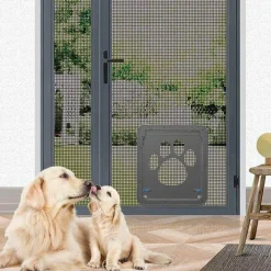 Decor Haustierzubehör-Haustierfreundliche Fliegengittertür – Dekorative Eingangsbarriere für einfachen Zugang