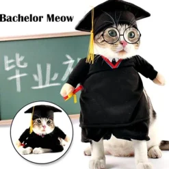 Decor Haustierzubehör-Haustier-Professor-Kostüm – Süßes Tierlehrer-Outfit