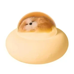 Bright Accents Beleuchtung-Haustier-Raumschiff-Nachtlicht – Niedliche Silikonlampe für Haustiere