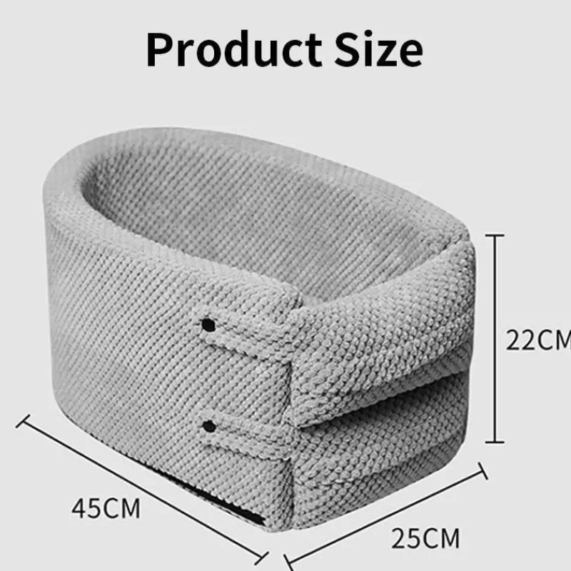 Furendo Haustierzubehör|Reinigungswerkzeuge Für Haustiere-Haustiersichere Armlehnenhalterung fürs Auto – Reisehalter für Hunde und Katzen