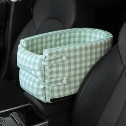 Furendo Haustierzubehör|Reinigungswerkzeuge Für Haustiere-Haustiersichere Armlehnenhalterung fürs Auto – Reisehalter für Hunde und Katzen