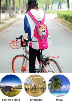 Furendo Haustierzubehör|Reinigungswerkzeuge Für Haustiere-Haustier-Tragerucksack – Reisetasche für Katzen und Hunde