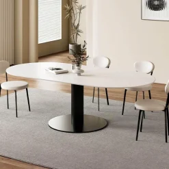 The Lounge Loft Möbel-Hector Slate Esstisch - Moderne Esszimmermöbel in Steinoptik