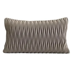 The Cushion Corner Bettzeug-Hellgraue Kissenbezüge mit Kaffeestruktur - Moderne Wohndekor-Kissen