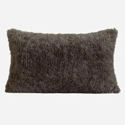 The Cushion Corner Bettzeug-Hellgraue Kissenbezüge mit Kaffeestruktur - Moderne Wohndekor-Kissen