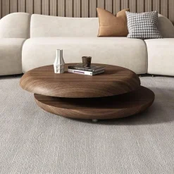 The Coffee Table Co. Möbel-Heloise Timber Couchtisch – Rustikaler Wohnzimmertisch aus Holz
