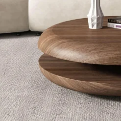 The Coffee Table Co. Möbel-Heloise Timber Couchtisch – Rustikaler Wohnzimmertisch aus Holz