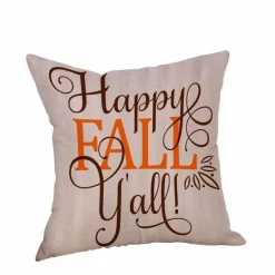 Plush Perch Bettzeug-Herbst Kissenbezüge - Happy Fall Dekohüllen