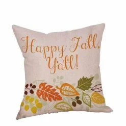 Plush Perch Bettzeug-Herbst Kissenbezüge - Happy Fall Dekohüllen