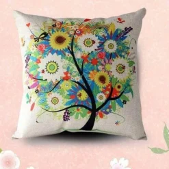 Cozy Haven Bettzeug-Herbstbaum-Sofakissenbezüge - Herbstliche Wohndekoration