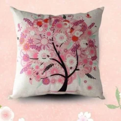 Cozy Haven Bettzeug-Herbstbaum-Sofakissenbezüge - Herbstliche Wohndekoration