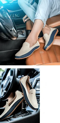 Herren Decor Herrenschuhe-Herren-Fahrhalbschuhe aus Leder – stilvolles Freizeitschuhwerk