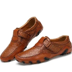 Herren Decor Herrenschuhe-Herren-Mokassins aus Leder zum Autofahren – bequeme Freizeitschuhe