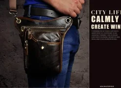 Decor Taschen & Geldbörsen-Herren-Umhängetasche aus Leder – stilvolle Reisetasche