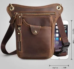 Decor Taschen & Geldbörsen-Herren-Umhängetasche aus Leder – stilvolle Reisetasche