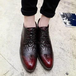 Herren Decor Herrenschuhe-Herren-Winterstiefel – dicker, warmer Lederkomfort