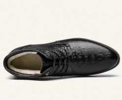 Herren Decor Herrenschuhe-Herren-Winterstiefel – dicker, warmer Lederkomfort