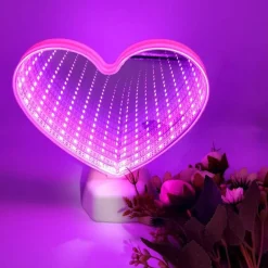 Willow u0026 Whim Beleuchtung-Herz LED Nachtlampe - Dekorative Spiegellampe für Schlafzimmer
