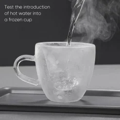 Plates u0026 More Küche & Esszimmer-Herzförmiger doppelwandiger Kaffeebecher - Süßes Trinkgeschirr aus Glas