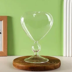 Plates u0026 More Küche & Esszimmer-Herzförmiges Glasbecher-Set – Trinkgeschirr für romantische Paare