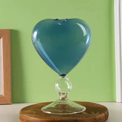 Plates u0026 More Küche & Esszimmer-Herzförmiges Glasbecher-Set – Trinkgeschirr für romantische Paare