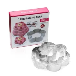 Tom Küche & Esszimmer-Herzförmiges Mousse-Form-Set – Backwerkzeug aus Edelstahl für Kuchen und Desserts