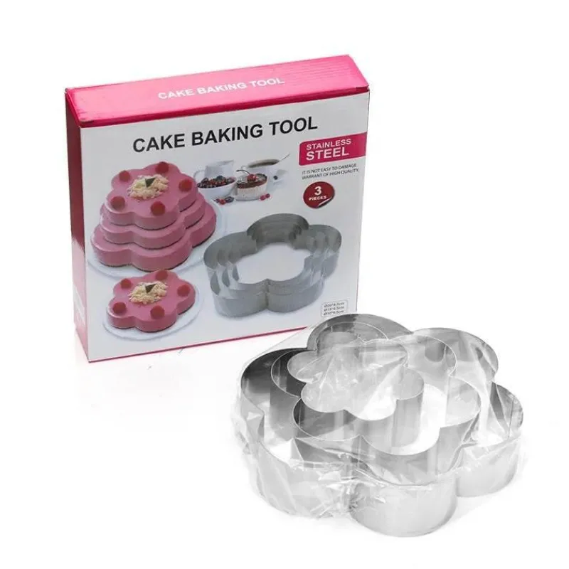 Tom Küche & Esszimmer-Herzförmiges Mousse-Form-Set – Backwerkzeug aus Edelstahl für Kuchen und Desserts