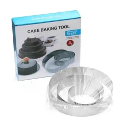 Tom Küche & Esszimmer-Herzförmiges Mousse-Form-Set – Backwerkzeug aus Edelstahl für Kuchen und Desserts