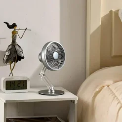 The Decor Haven Gadgets Für Zuhause-Höhenverstellbarer Mini-Tischventilator – Kompakter Turbo-Kühlventilator