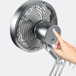 The Decor Haven Gadgets Für Zuhause-Höhenverstellbarer Mini-Tischventilator – Kompakter Turbo-Kühlventilator