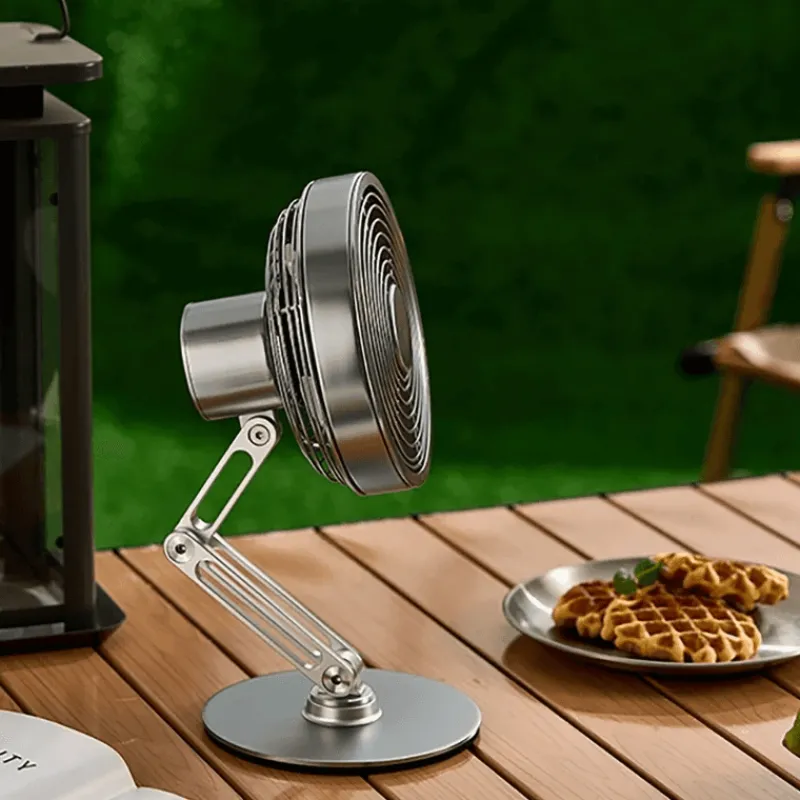 The Decor Haven Gadgets Für Zuhause-Höhenverstellbarer Mini-Tischventilator – Kompakter Turbo-Kühlventilator