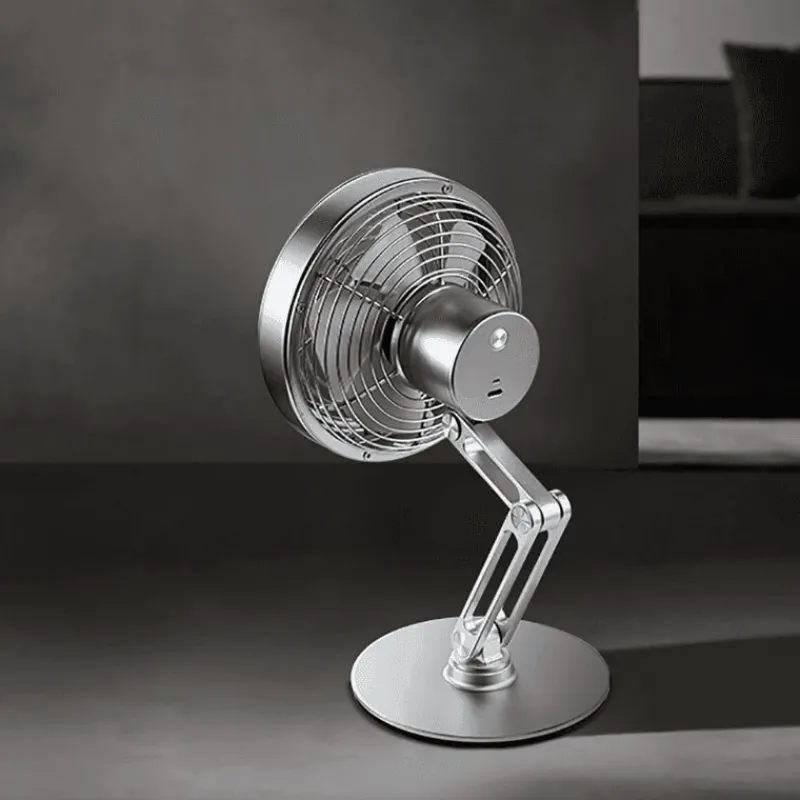 The Decor Haven Gadgets Für Zuhause-Höhenverstellbarer Mini-Tischventilator – Kompakter Turbo-Kühlventilator