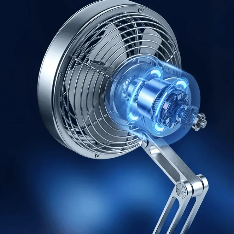 The Decor Haven Gadgets Für Zuhause-Höhenverstellbarer Mini-Tischventilator – Kompakter Turbo-Kühlventilator