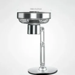 The Decor Haven Gadgets Für Zuhause-Höhenverstellbarer Mini-Tischventilator – Kompakter Turbo-Kühlventilator